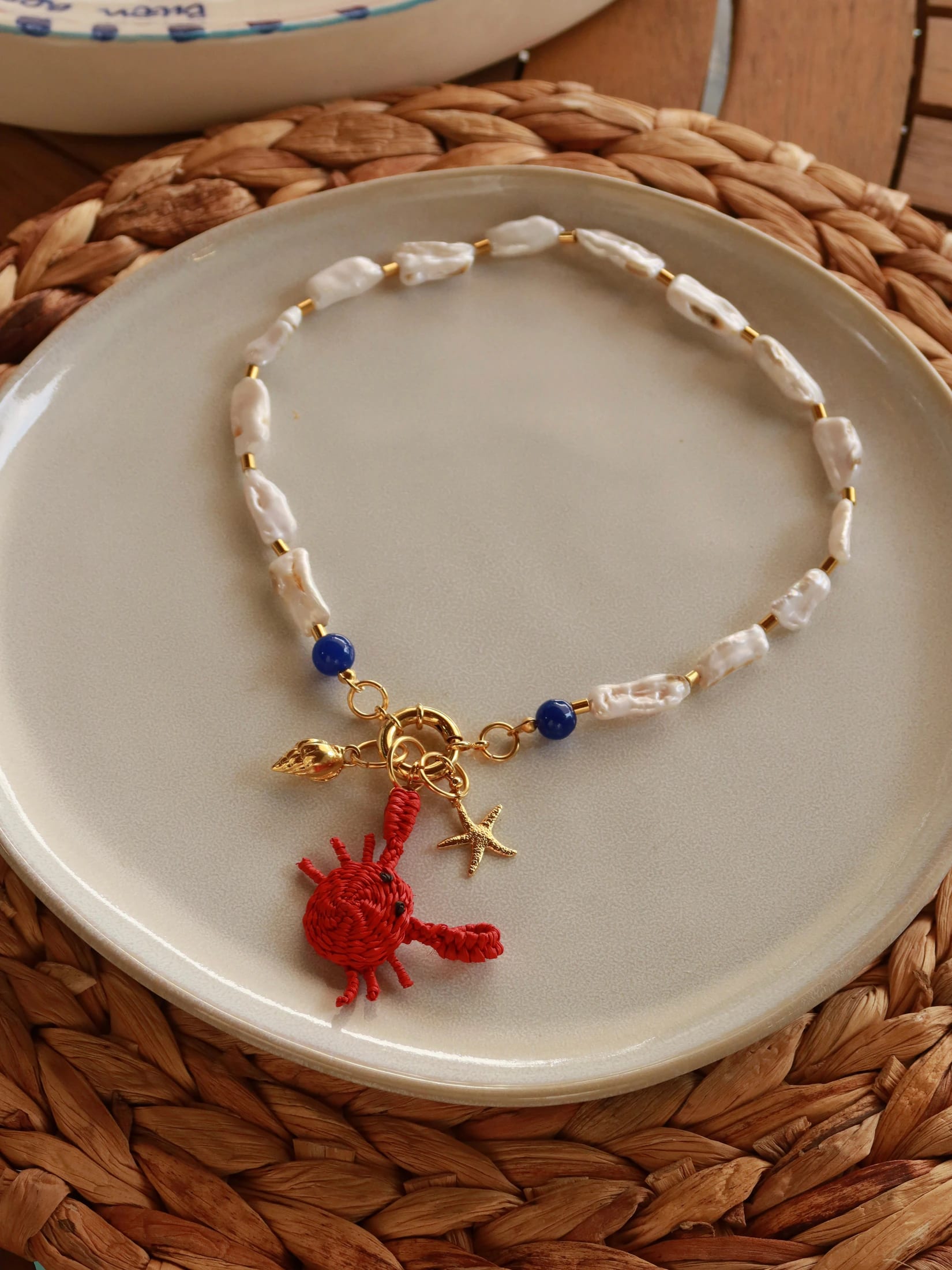 Senda Necklace Pearl + 3 Removable Charms - imagen 3