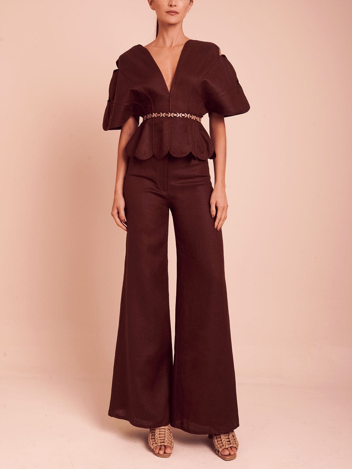 SARABI PANT UMBER BROWN - imagen 3