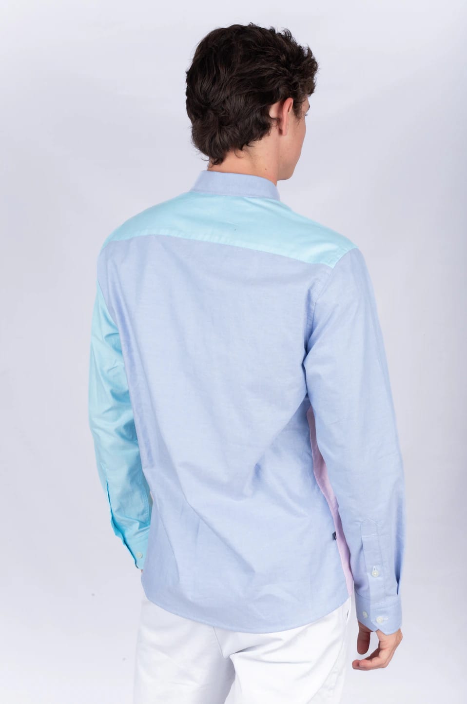 Camisa Oxford Multicolor Amarilla - imagen 2