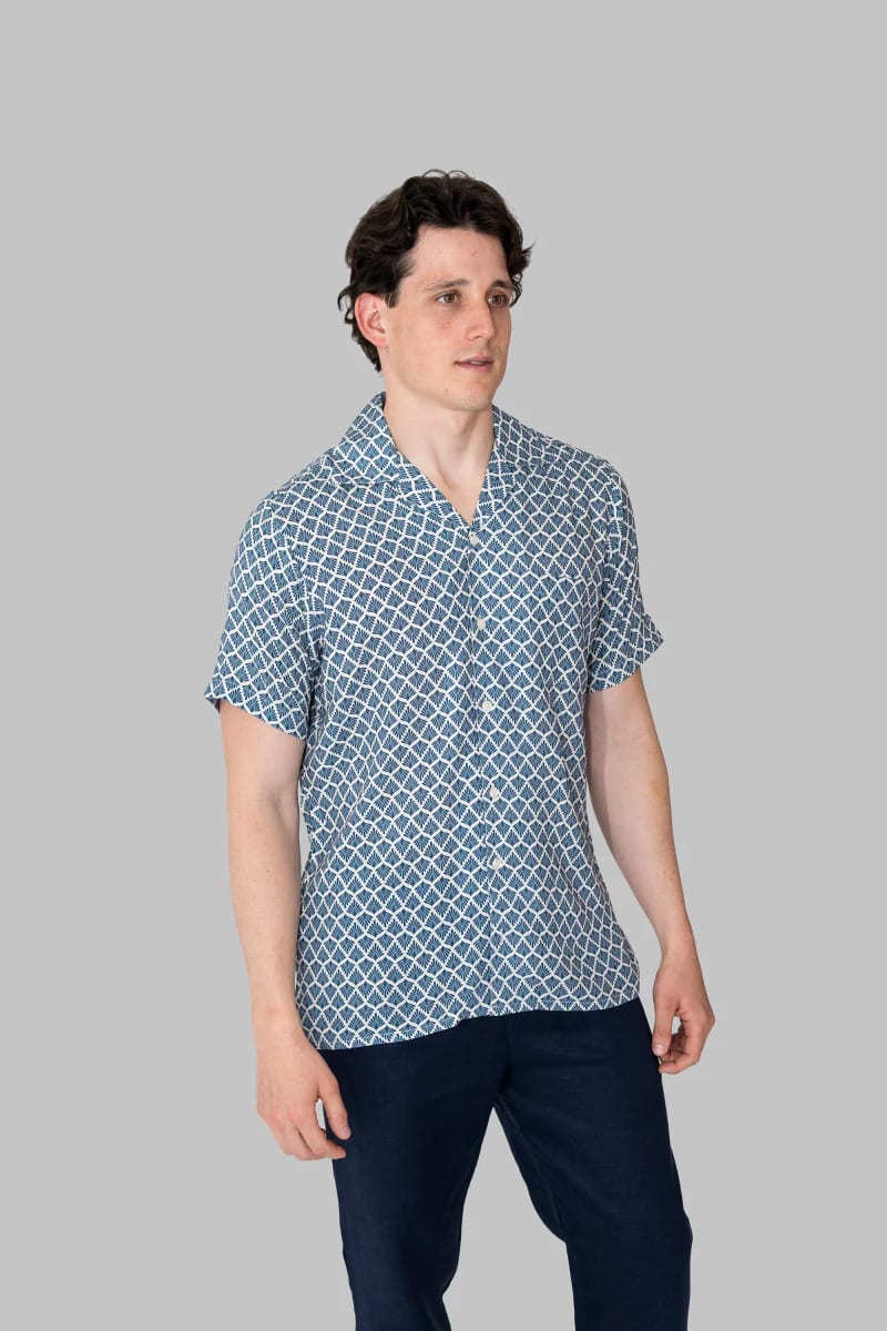 Camisas Ecovero Cubanas Estampada - imagen 9