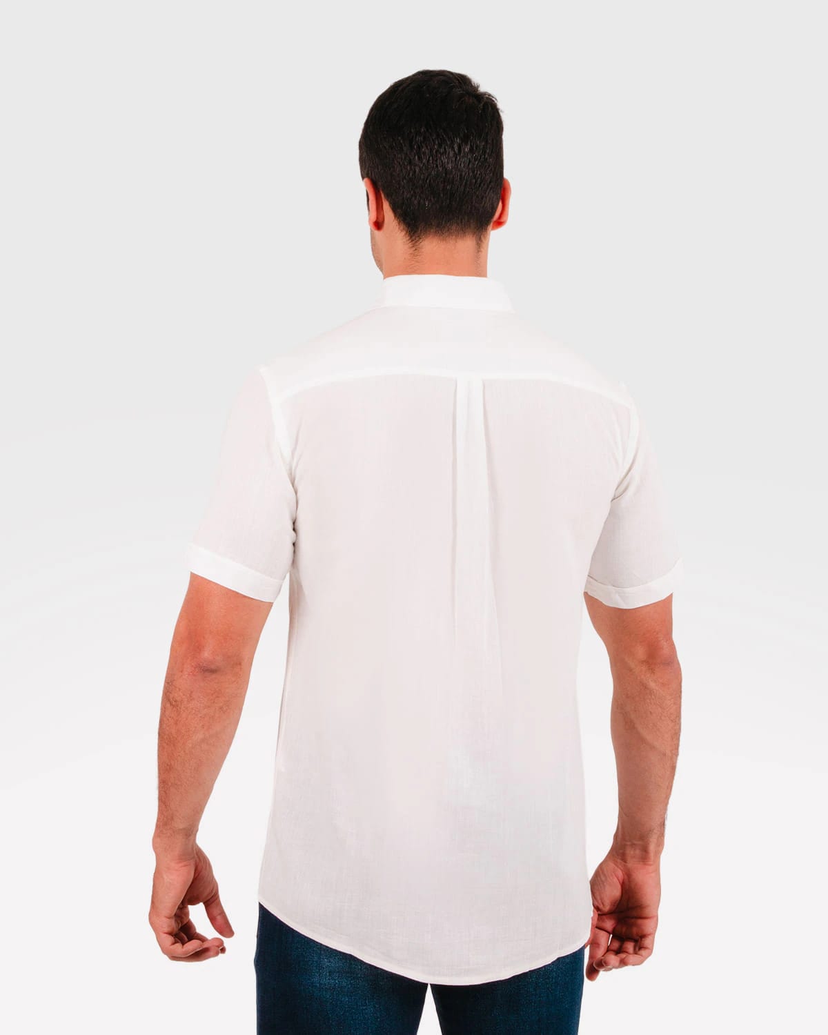 Camisa blanca manga corta para hombre - imagen 36