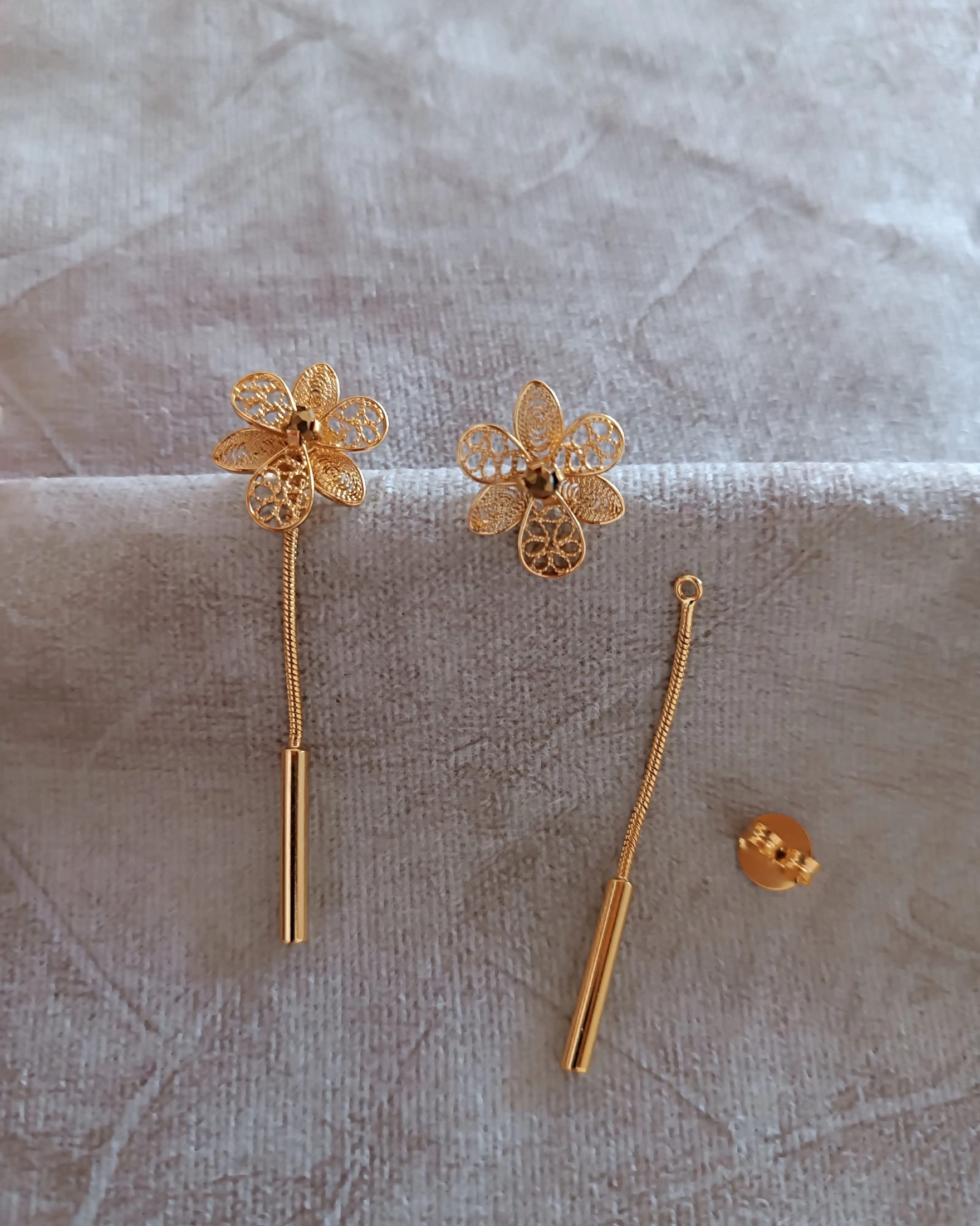 Aretes filigrana doble función Esther - imagen 5