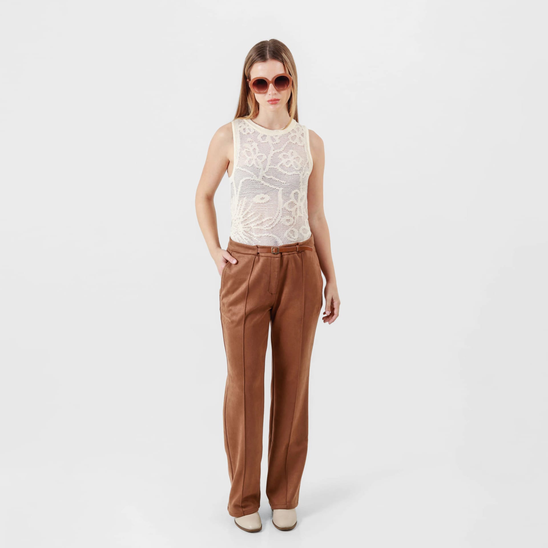 Pantalon Tiro Alto Bota Recta - imagen 1