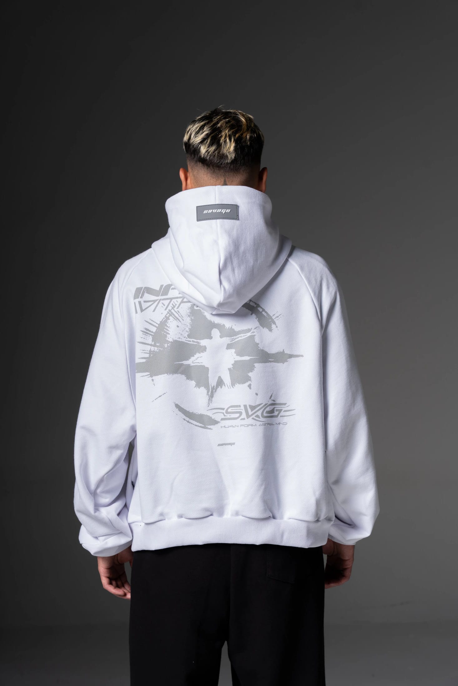 Hoodie Boxy fit Human form   400 gramos - imagen 2