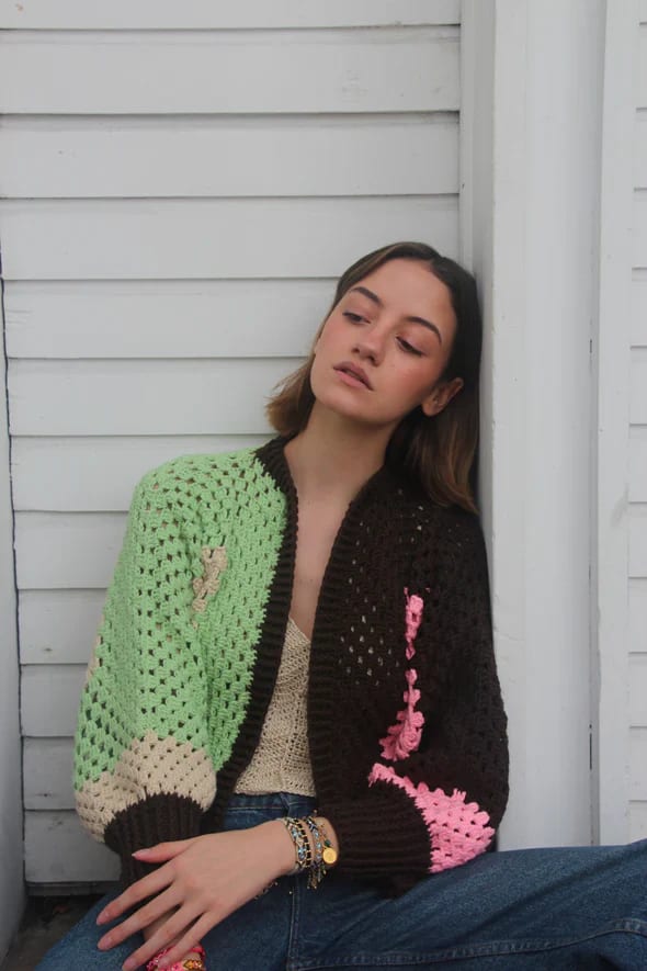 Mosaico Vital - Crocheted Cardigan (pre-order) - imagen 15