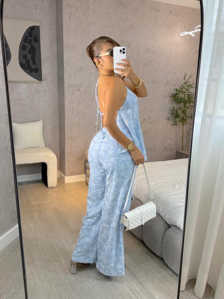 Set Pantalón amazona ( celeste) - imagen 2