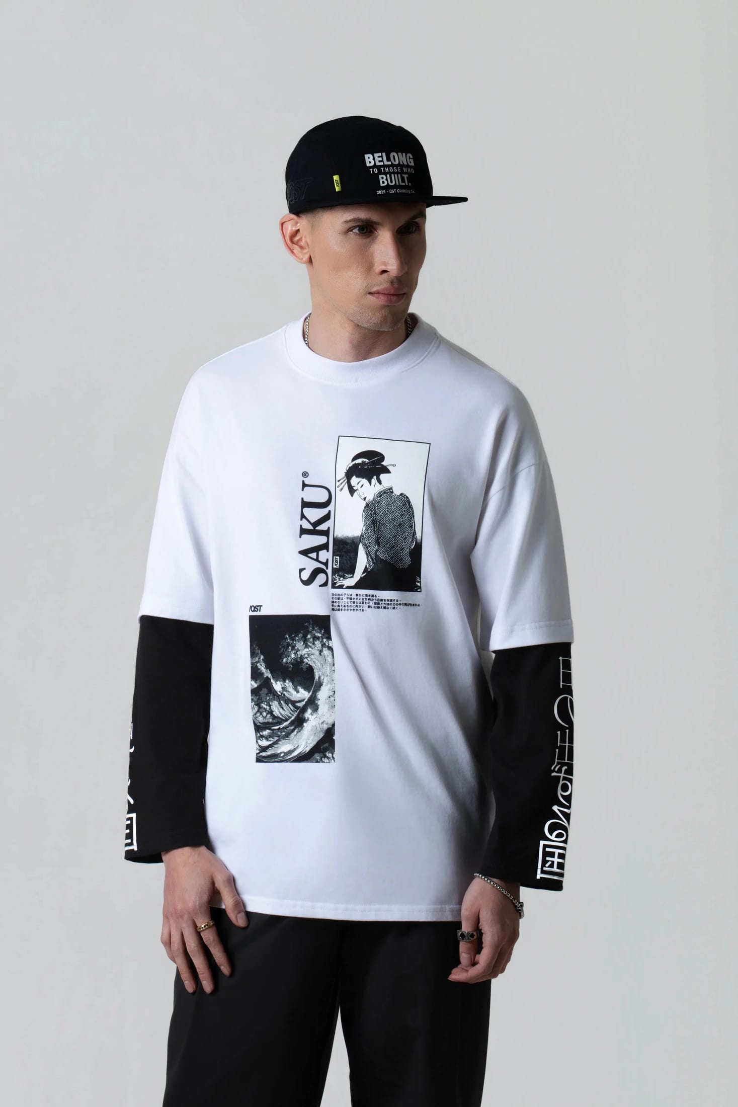 CAMISETA MANGA LARGA COLOR BLANCO BLANCO - imagen 1