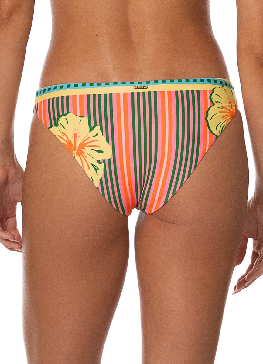 Maaji Striped Paradise Flirt Low Rise Thin Side Bikini Bottom - imagen 3