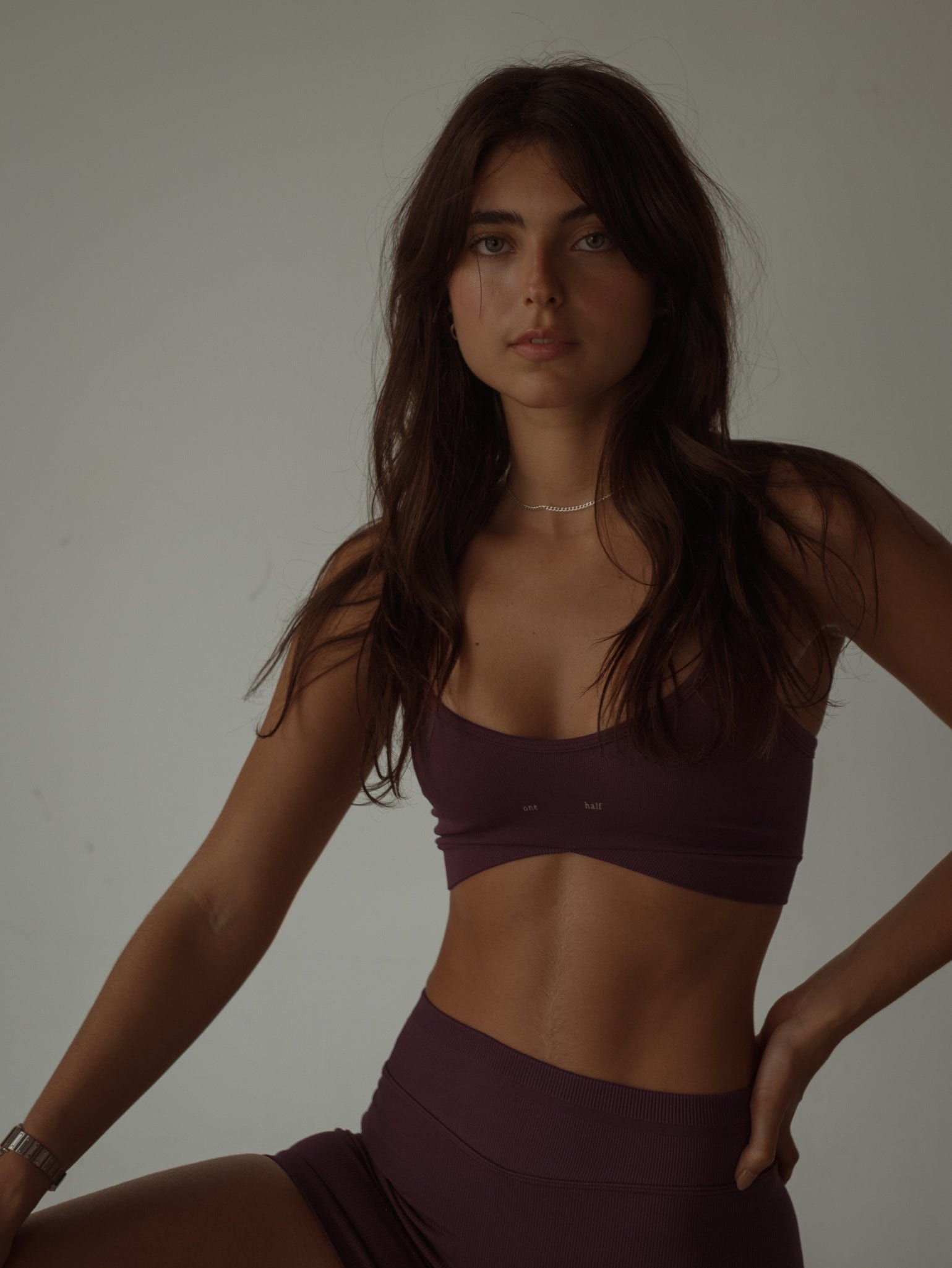OVERLAY SEAMLESS CROP TOP - CRANBERRY - imagen 5