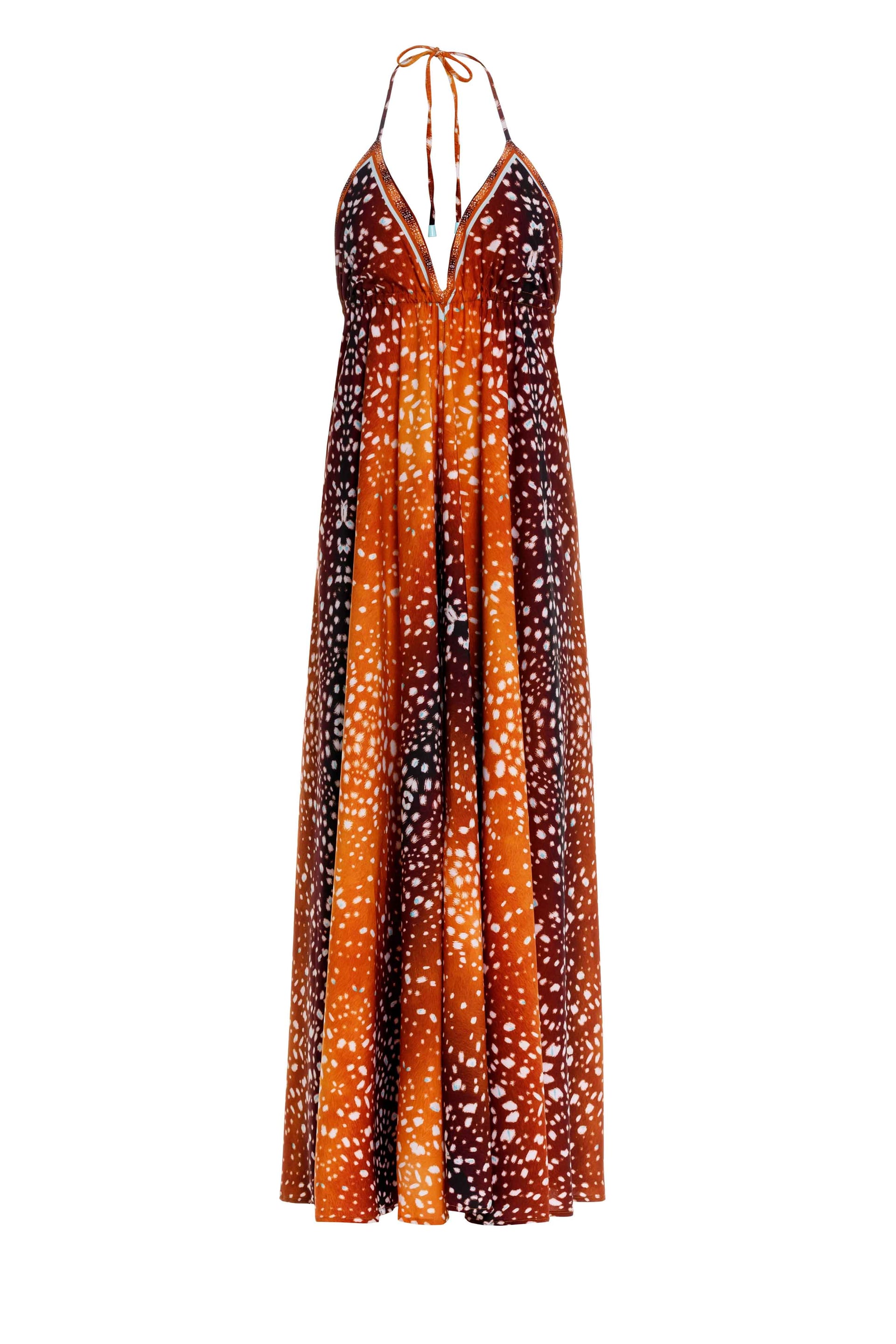 Vestido Largo Bohemia Bambi Café - imagen 1