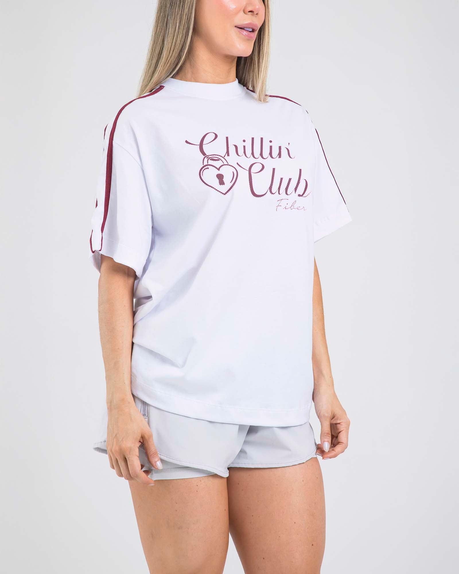 Camiseta oversize chillin blanco lumen FIBER - imagen 2