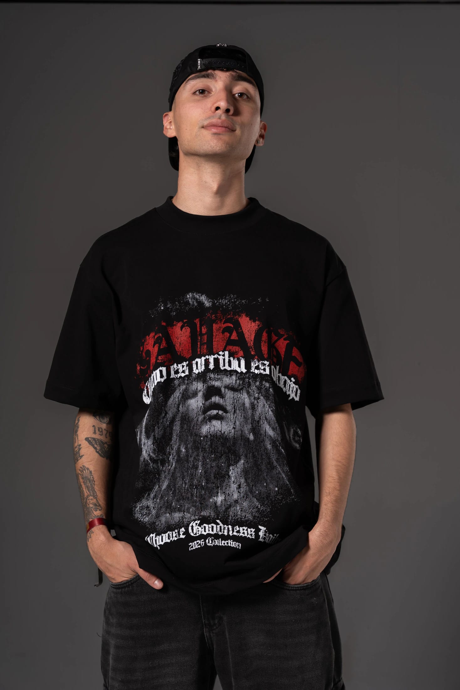 Camiseta Oversize Good heart  savage  250 gramos 14646 - imagen 1
