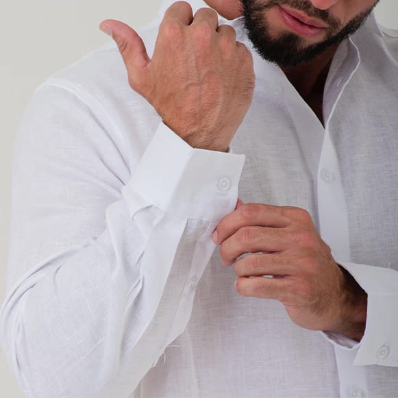 CAMISA ML 100% LINO HOMBRE - imagen 7