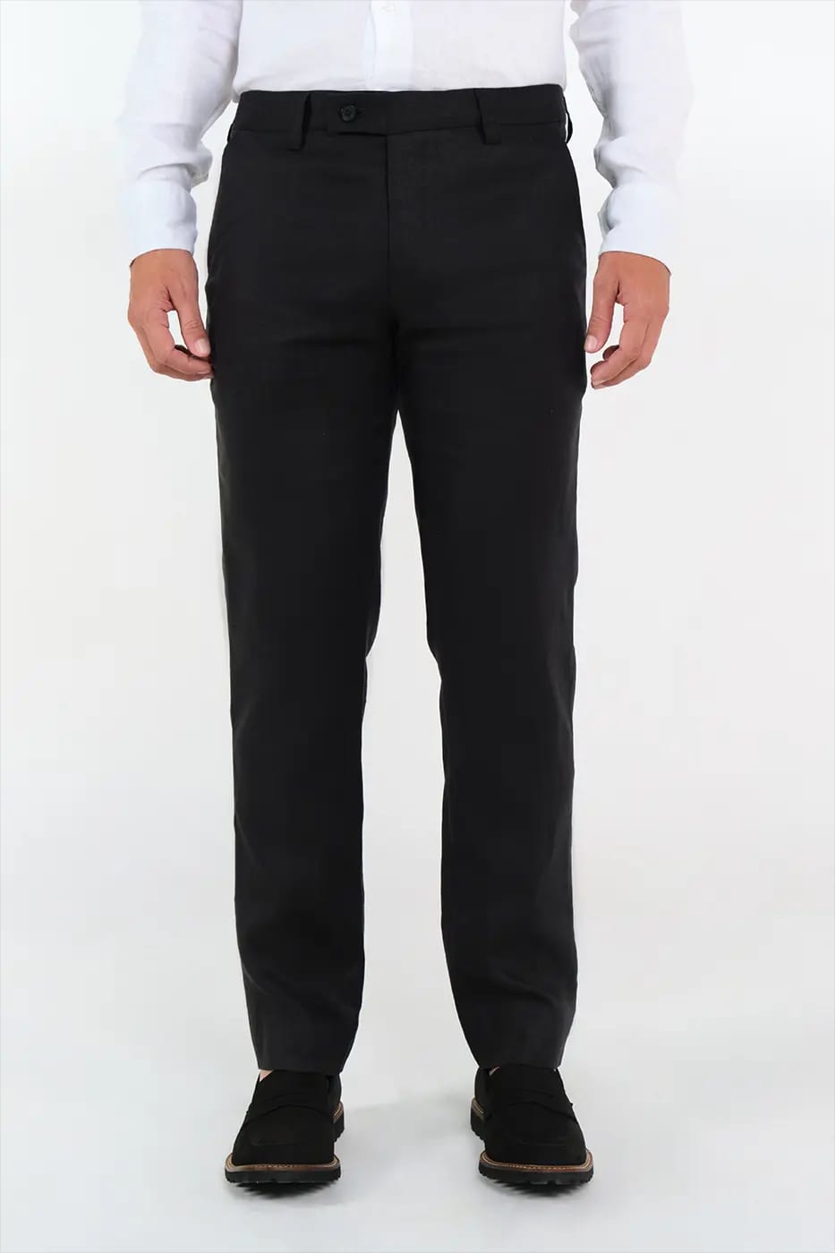 Traje Classic Fit 100% Lino Negro - imagen 9
