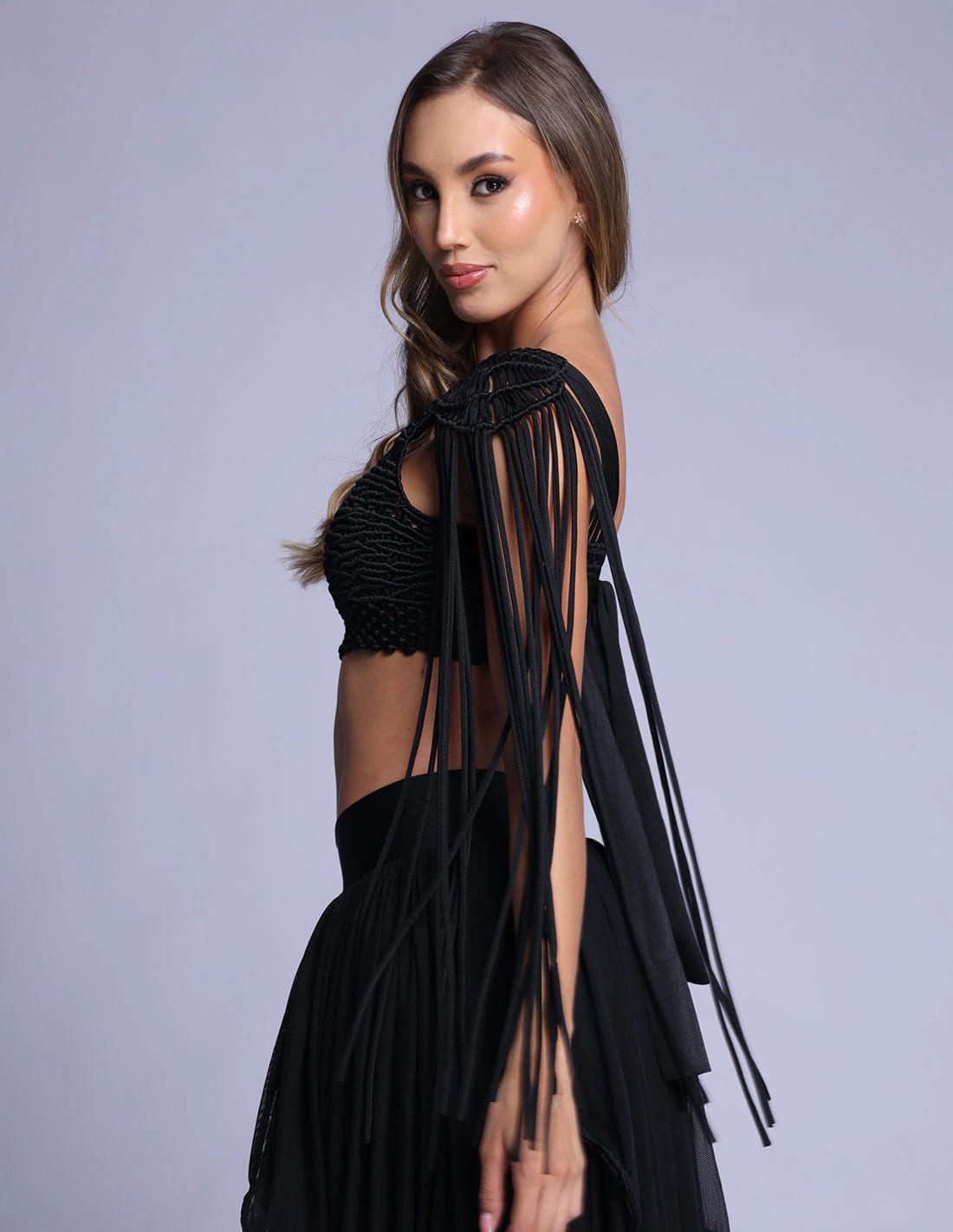 Crop Top Unlates Negro - imagen 3