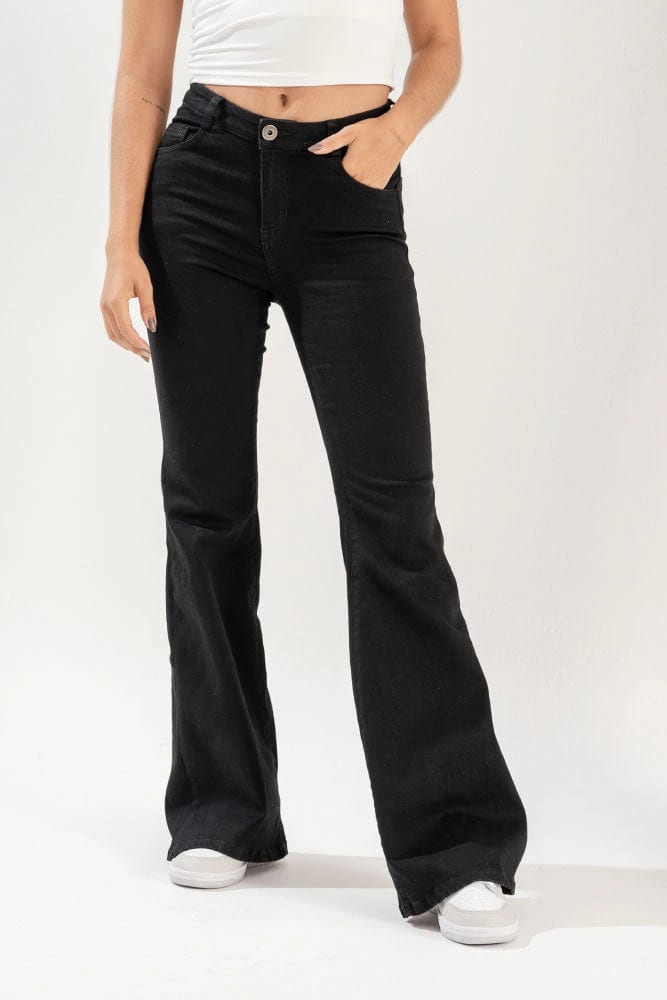 Jeans Flare Negro - imagen 1