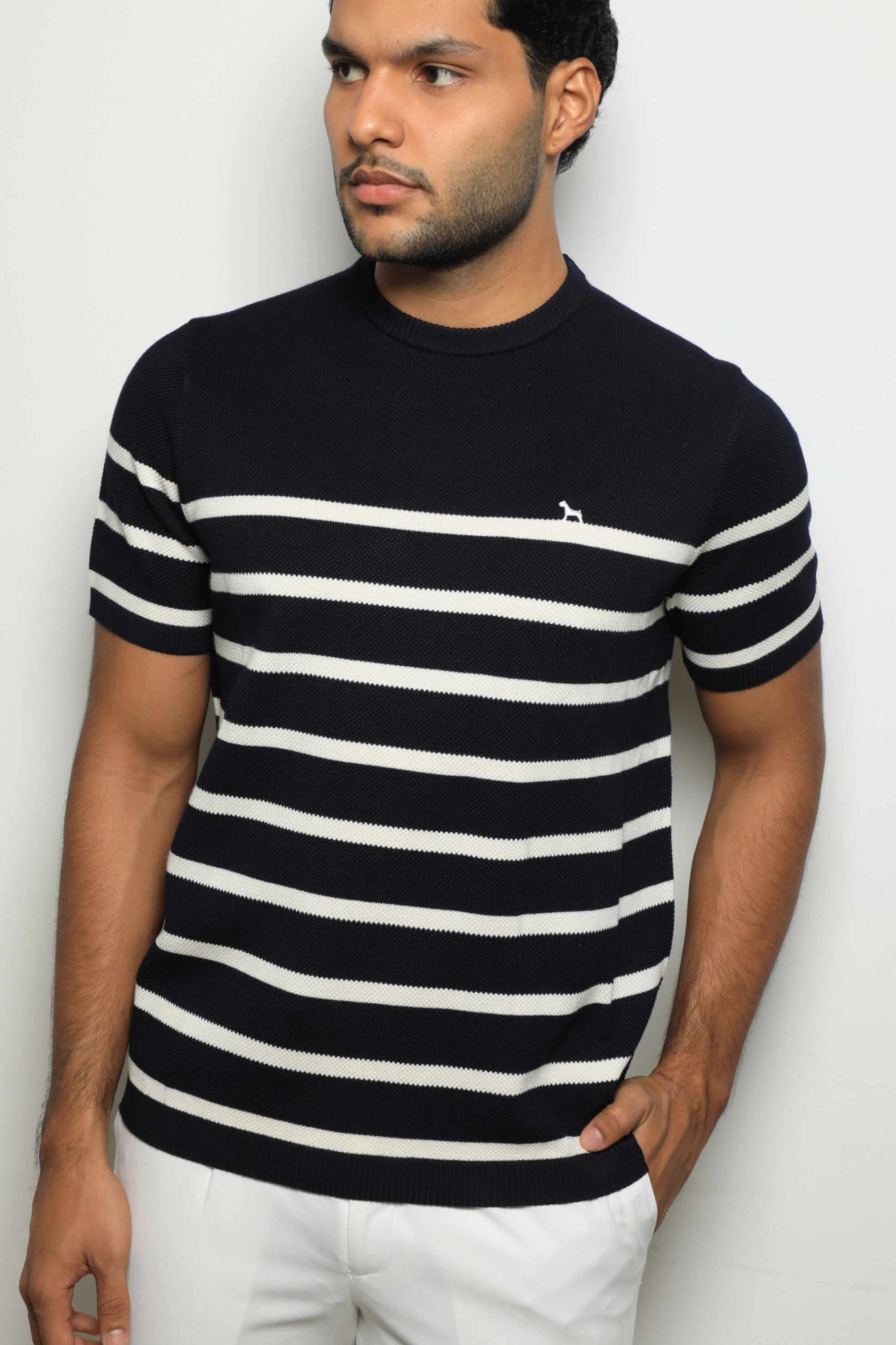 Suéter Tejido Fashion Navy/Rayas - imagen 4