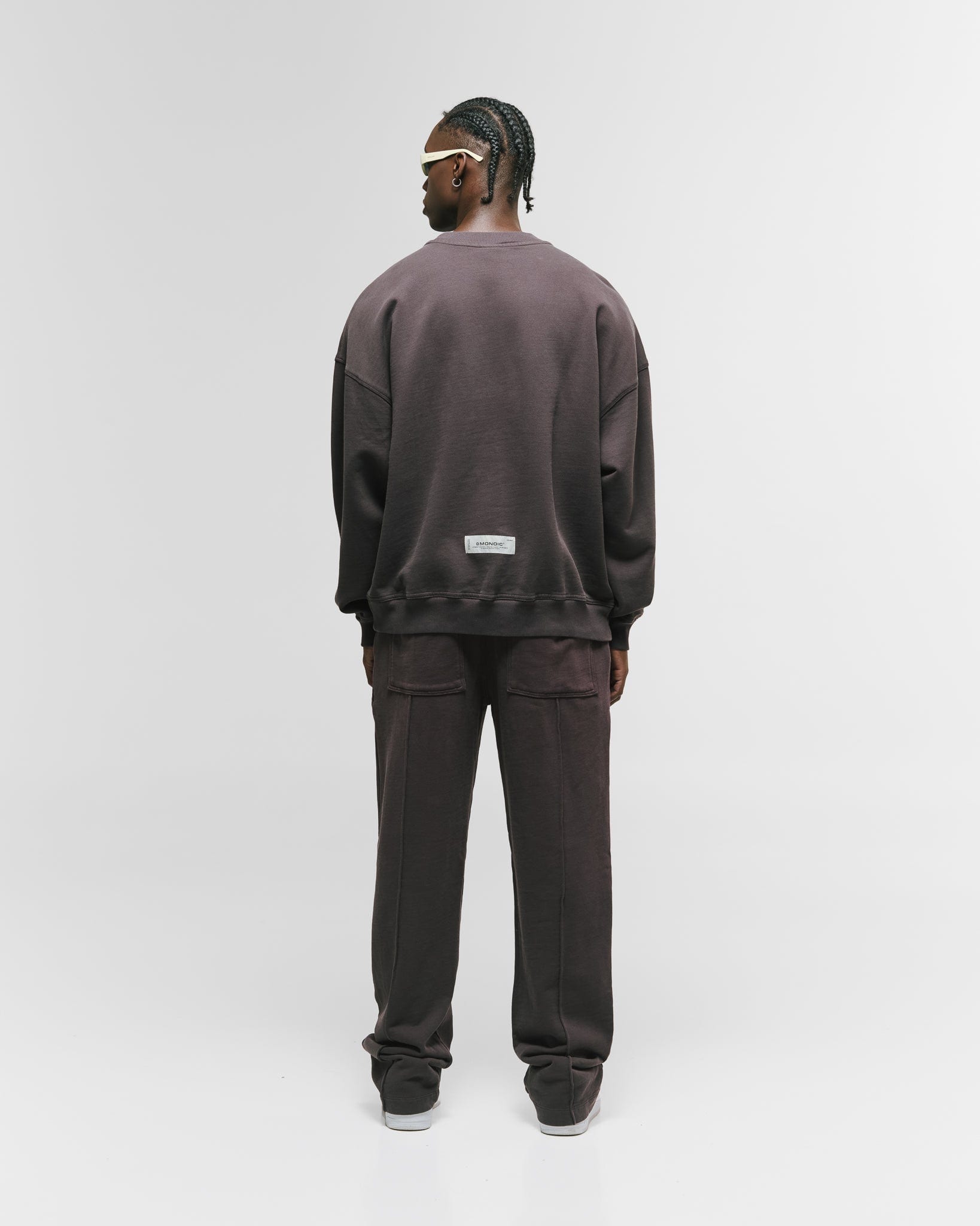 Crewneck Oversized Básico V4 - Café Chocolate - imagen 4