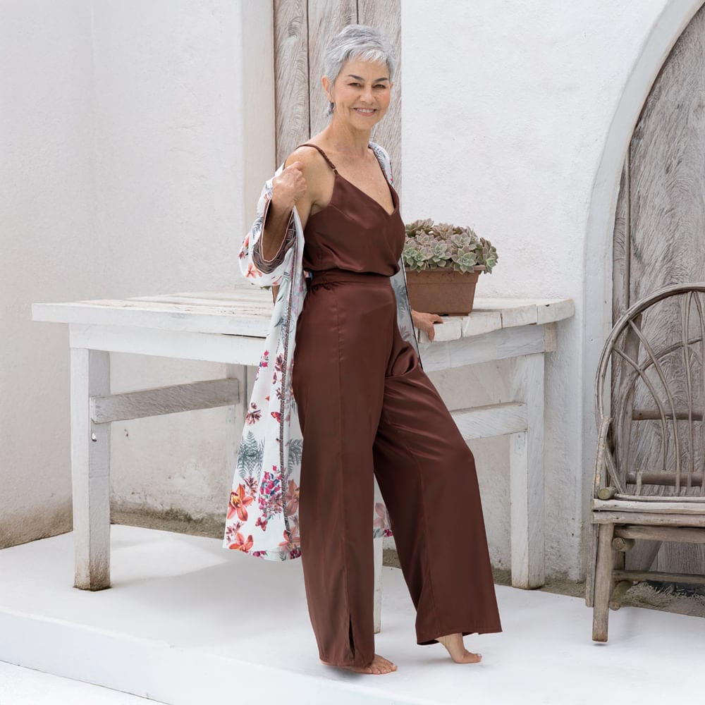 Kimono Satin Catleya. - imagen 2