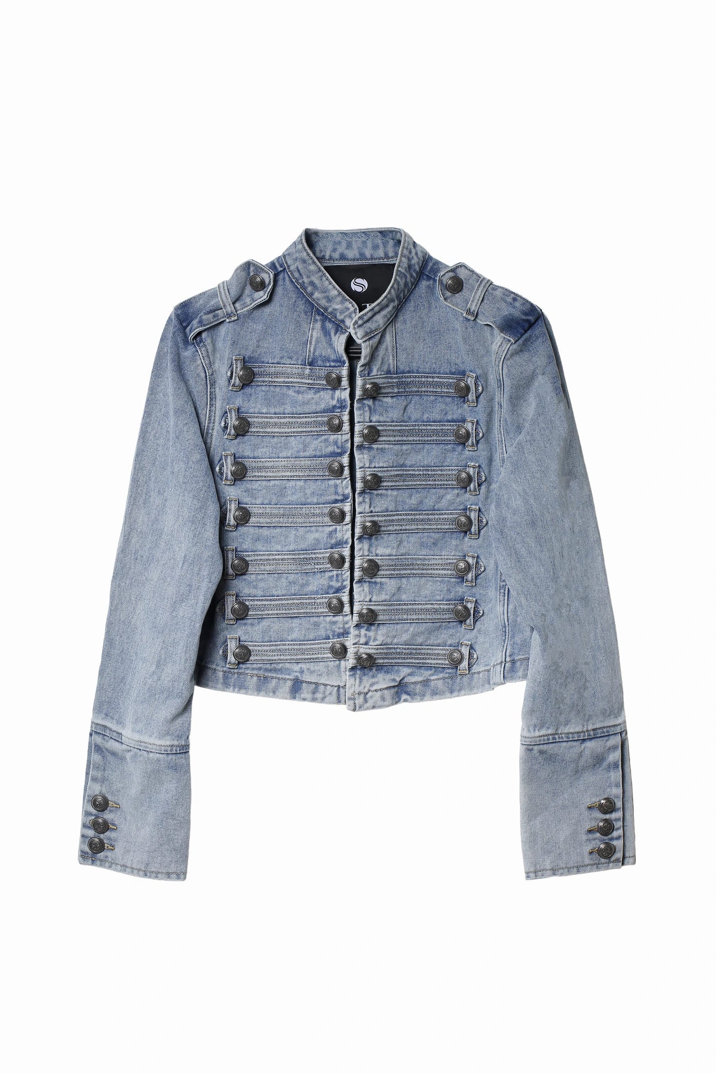 DENIM NAPOLEON JACKET - imagen 2