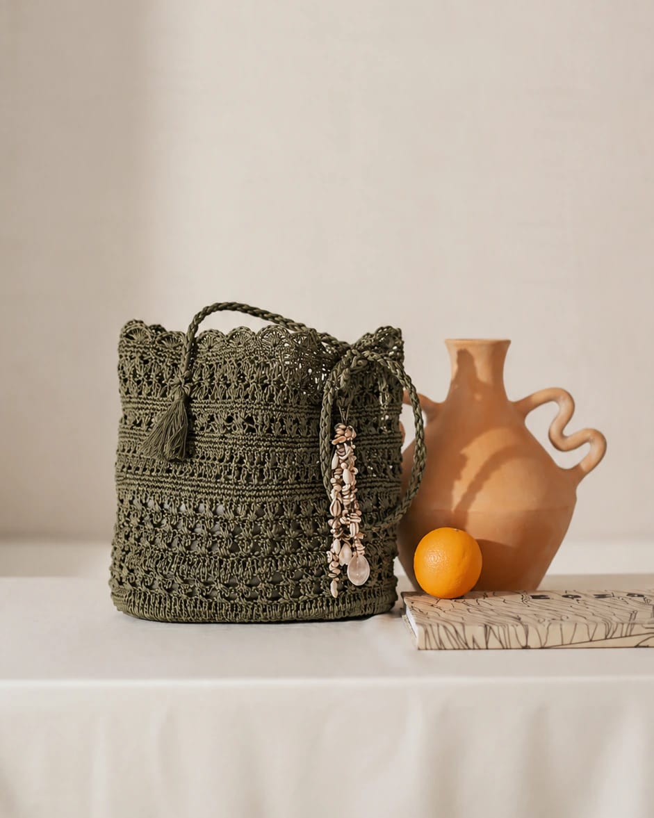 TOTE SOLEI - OLIVE - imagen 2