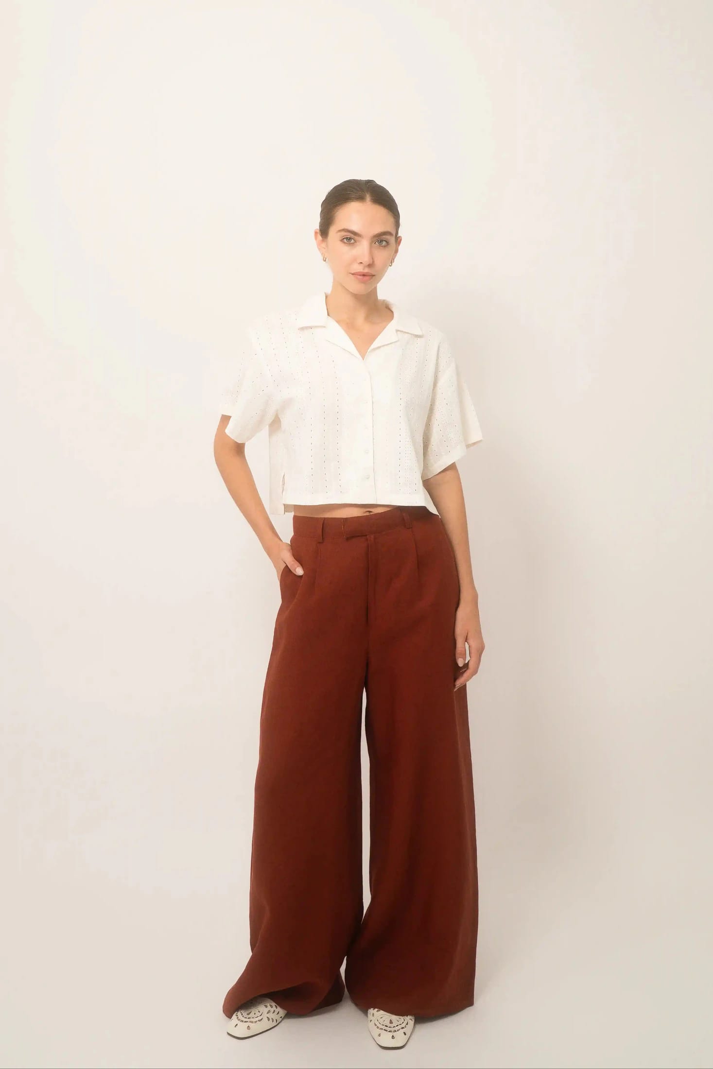 Cuban Shirt Women Algodón - imagen 1