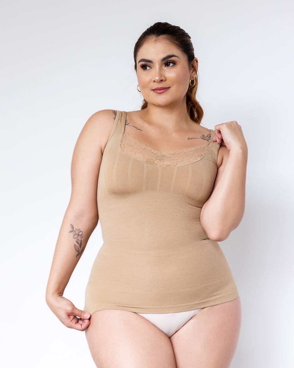 Camiseta Faja con Encaje para mujer - imagen 4