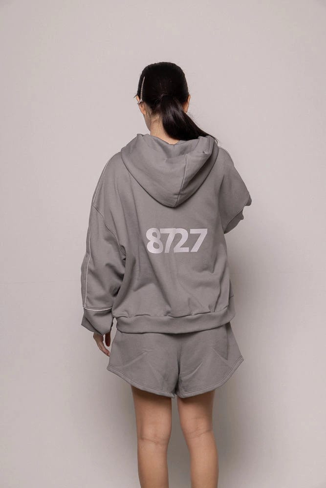 Hoodie 87/27 Sgo Dama-Gris - imagen 3