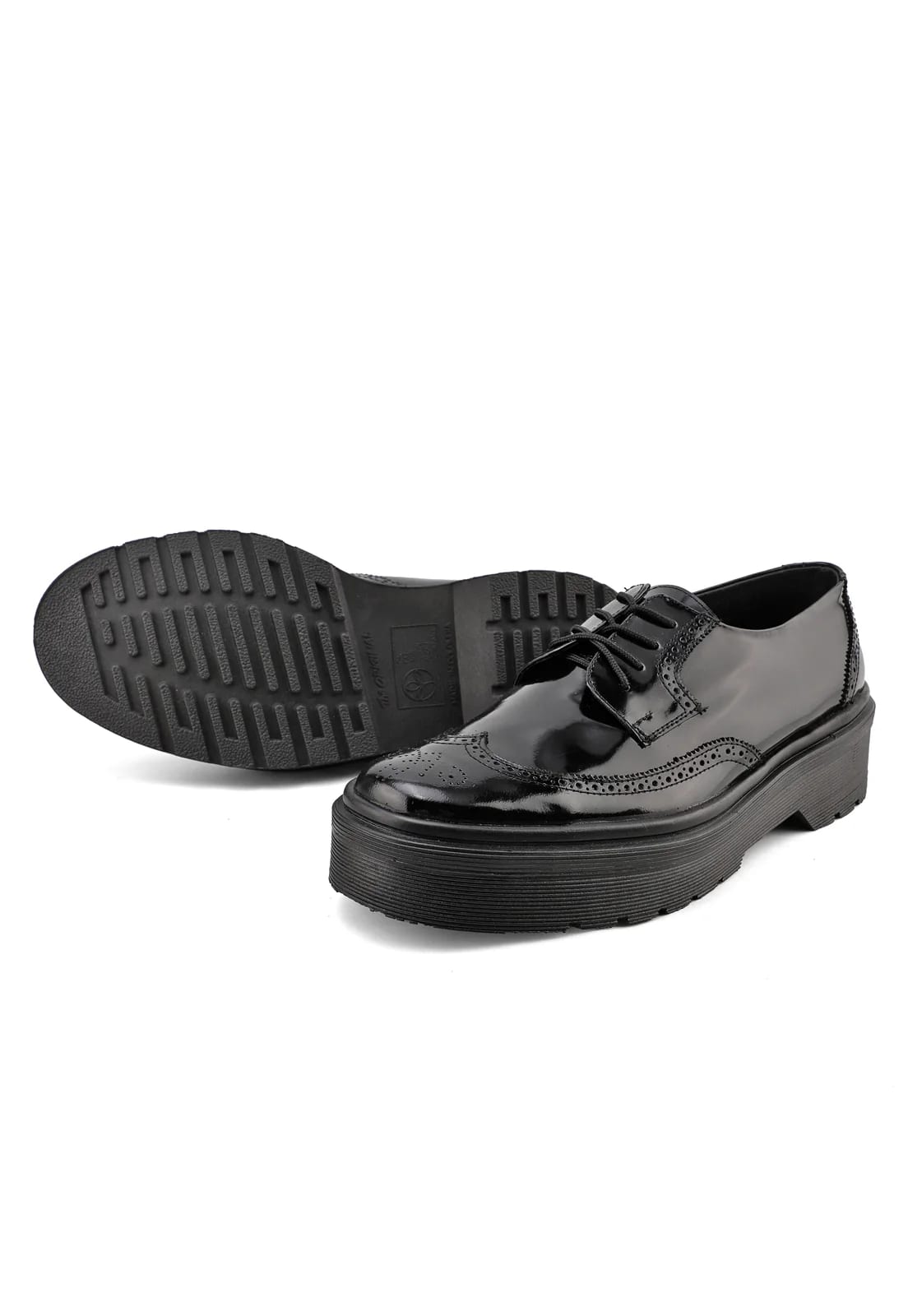 Zapatos oxford negros suela chunky - imagen 4