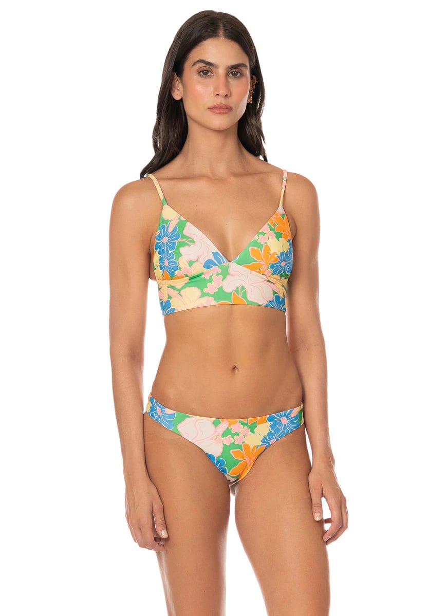 Maaji Tropic Lei Mirage Long Line Triangle Bikini Top - imagen 1