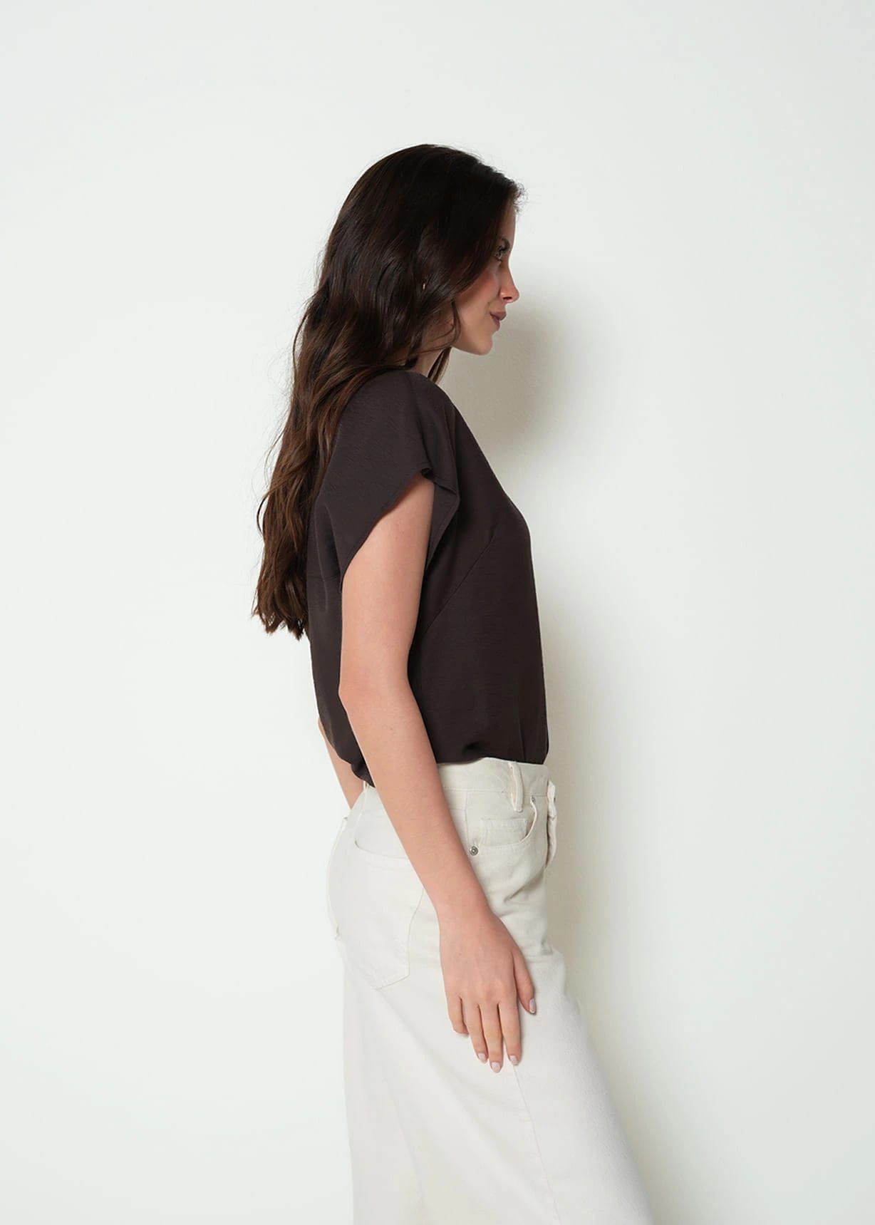 Camisa con recogido en hombro - imagen 2