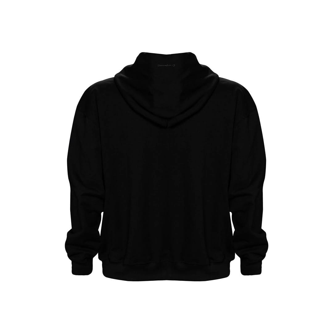 Buzo Hoodie Oversize Negro | Basics Chrome - imagen 3