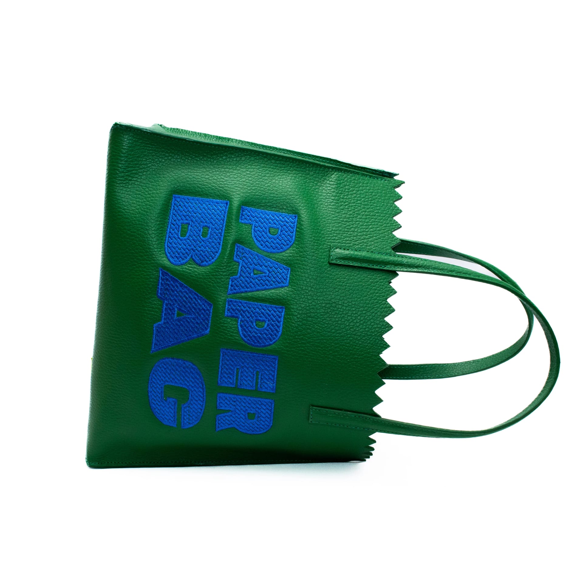 PAPER BAG SHORT - verde forest x celeste - imagen 2
