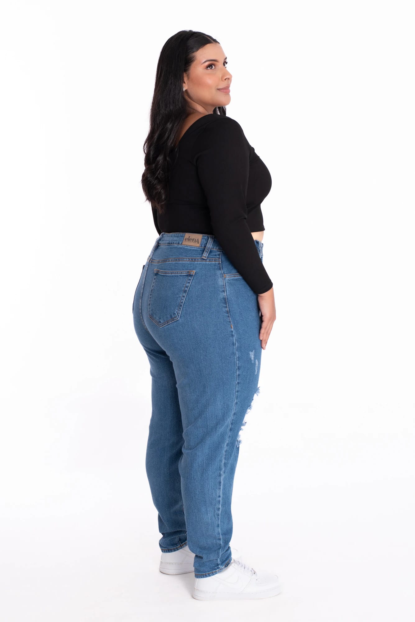 Jean Mom Azul Medio 403 - imagen 6