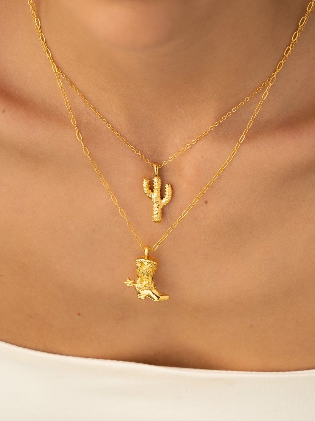 Set X2 Collares Cowboy + Aretes - imagen 1