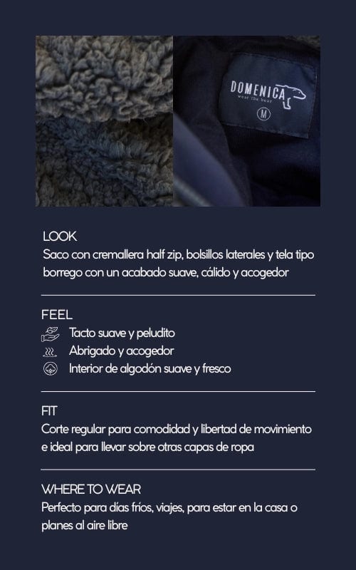 SACO OVEJERO GRIS OSCURO - UNISEX - imagen 6