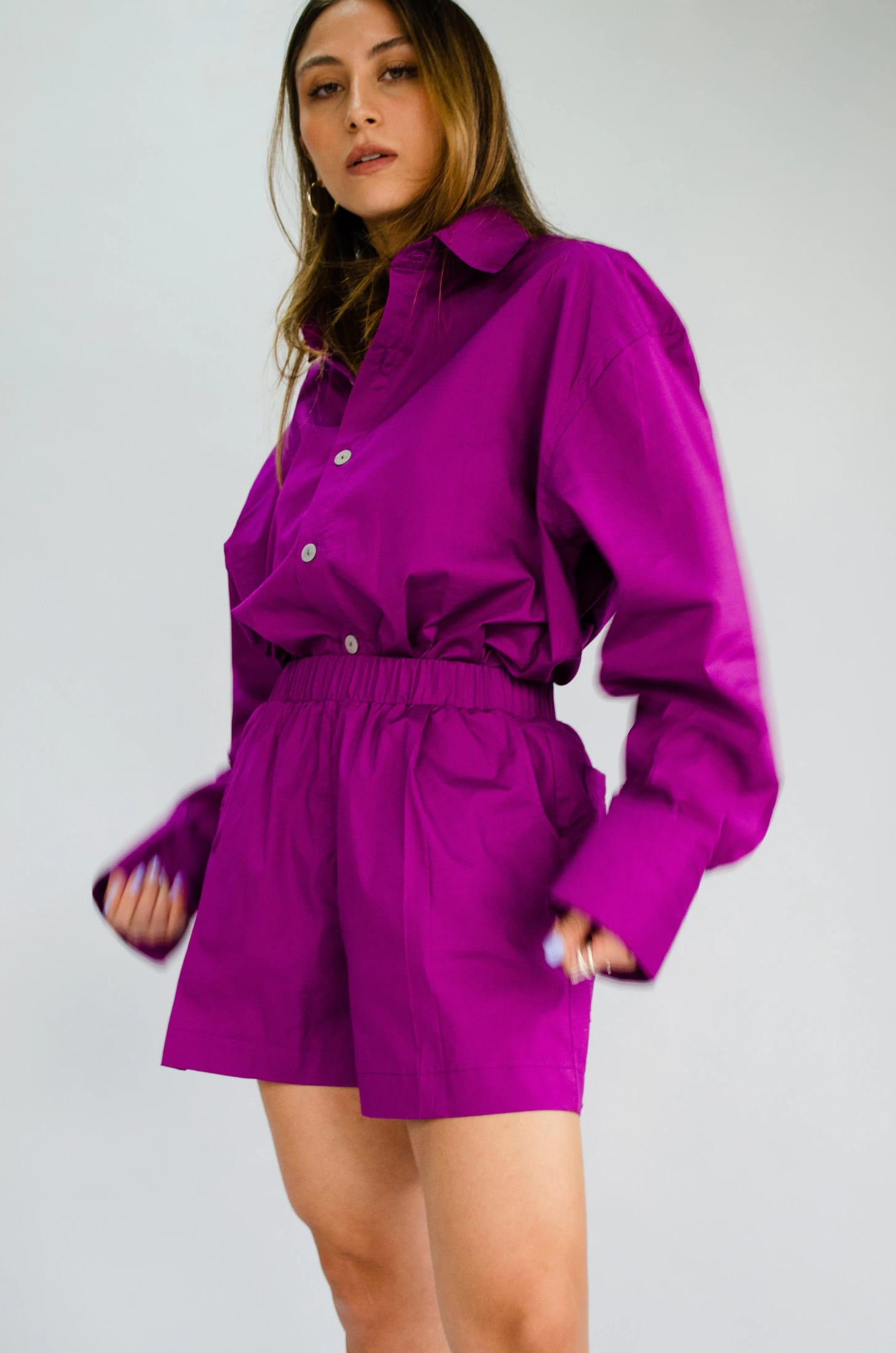 Short Plena de algodón - Morado Lollipop - imagen 3