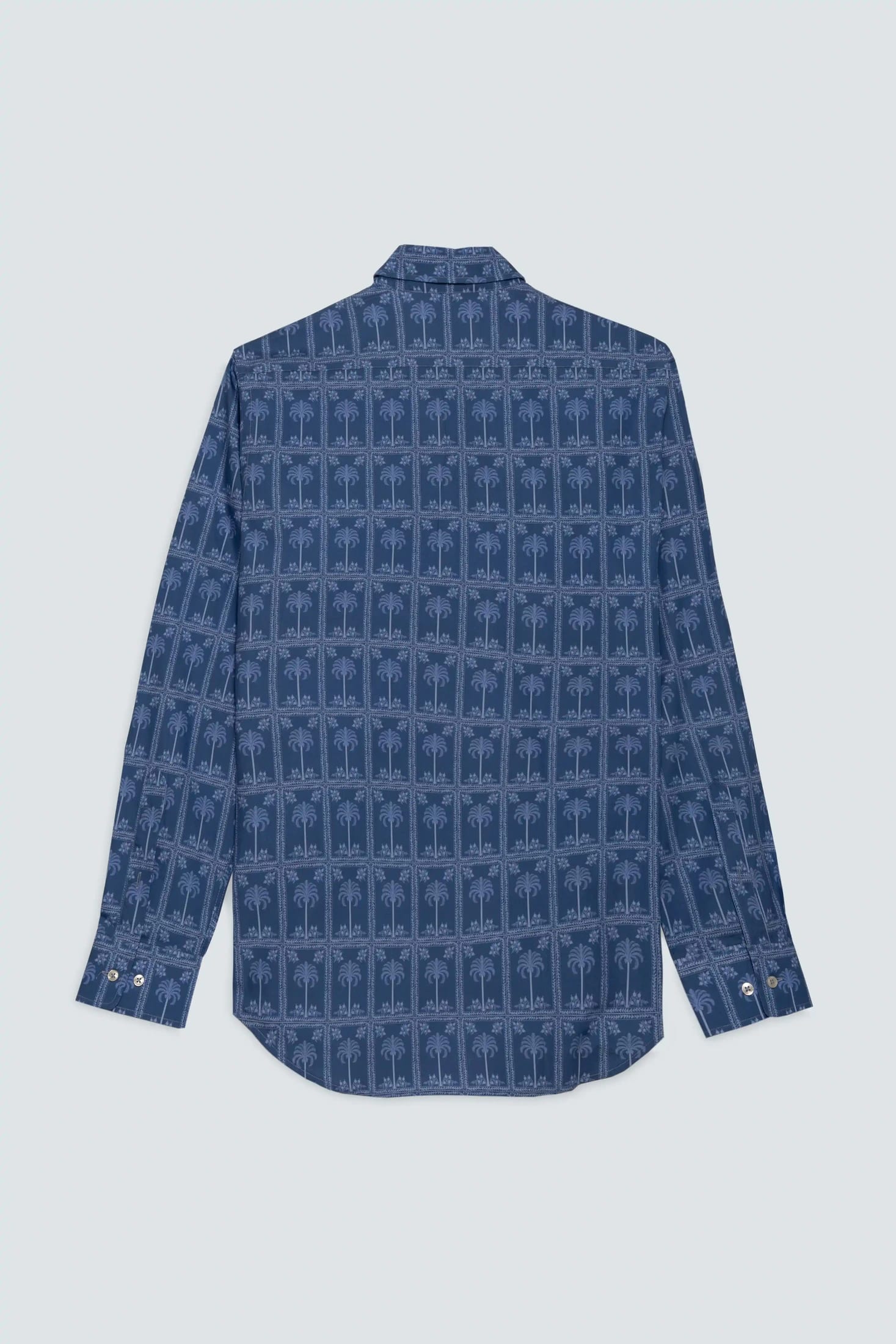 Men's cotton shirt navy nurata - imagen 2