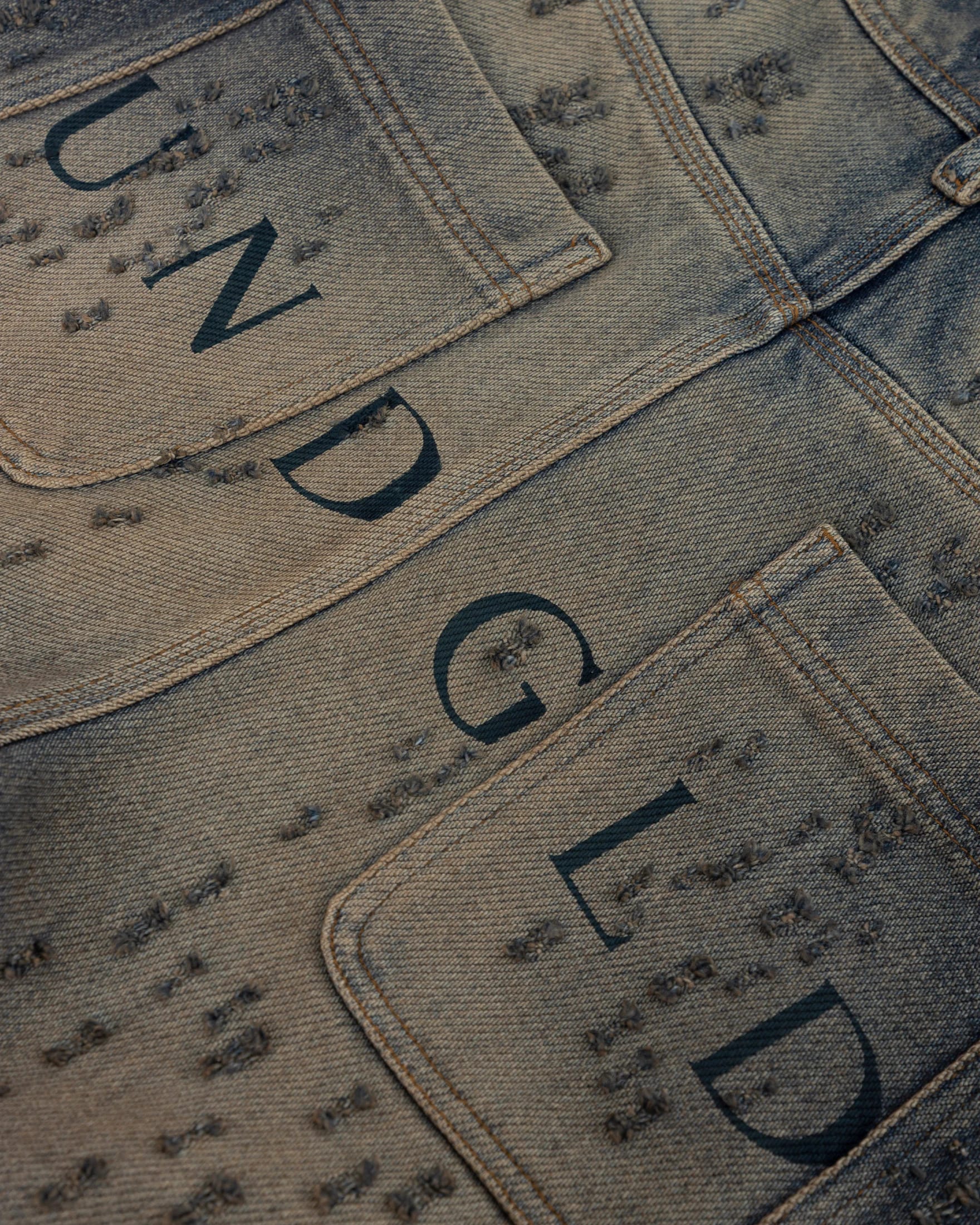 Agnus Dei U Ripped Barrel Jean Dirty Blue - imagen 10