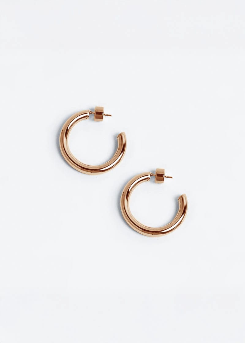 Small Chunky Hoops Rosado - imagen 2