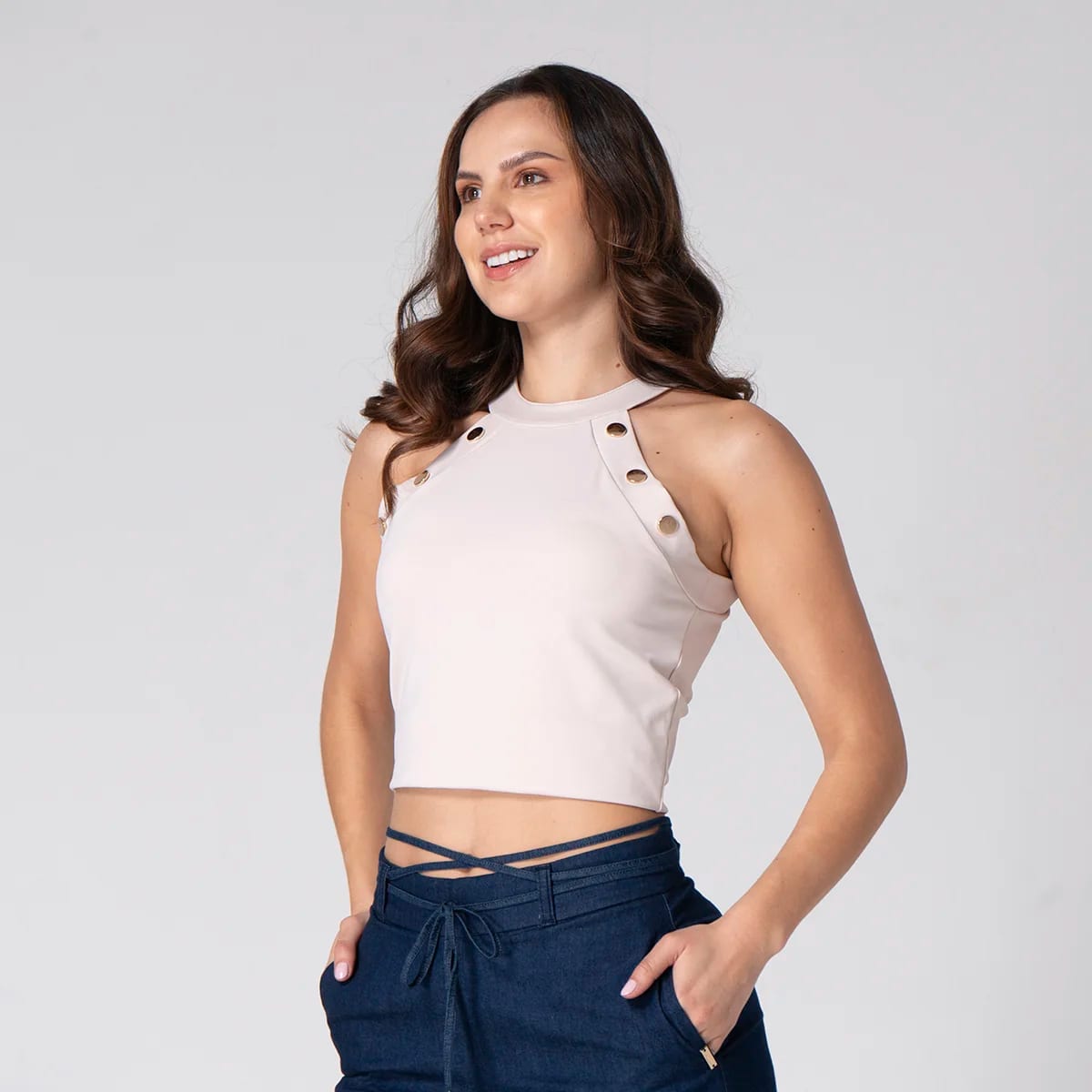 Blusa Slim Manga Sisa Wankii - imagen 3