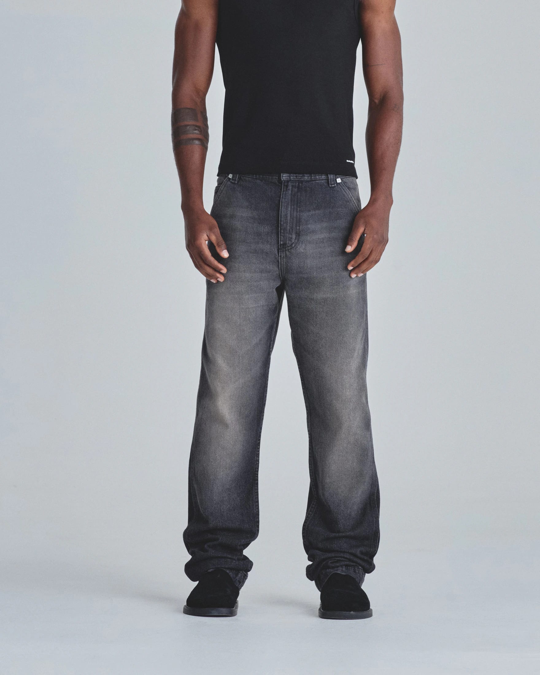 Line Basic Slim fit Fit Jeans Washed Black - imagen 2
