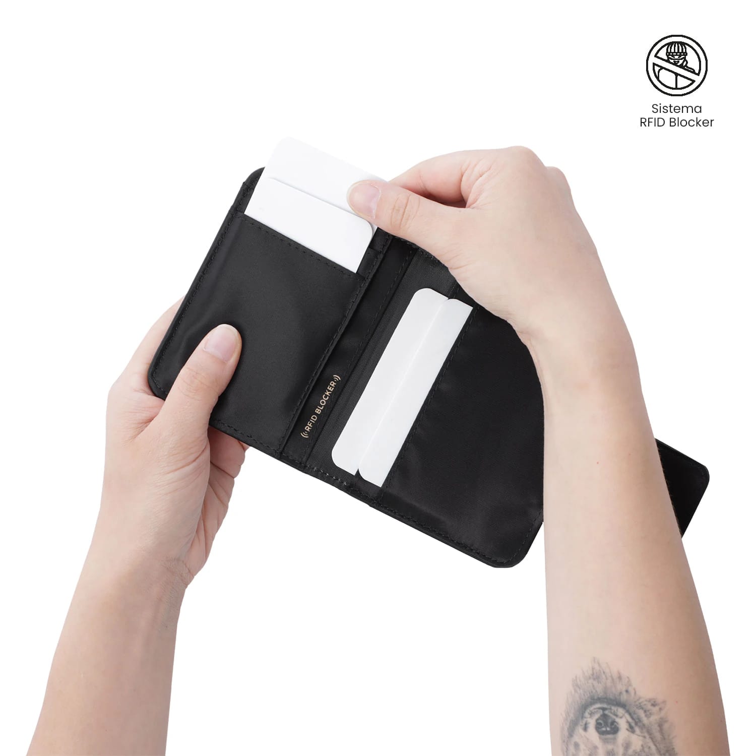 Portadocumentos Bel con RFID Blocker Negro - imagen 3