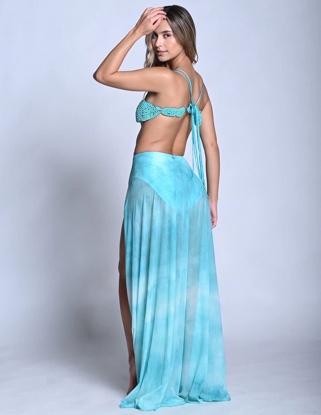 Vestido Árbol De La Vida Sea Jet Hand Dyed - imagen 2