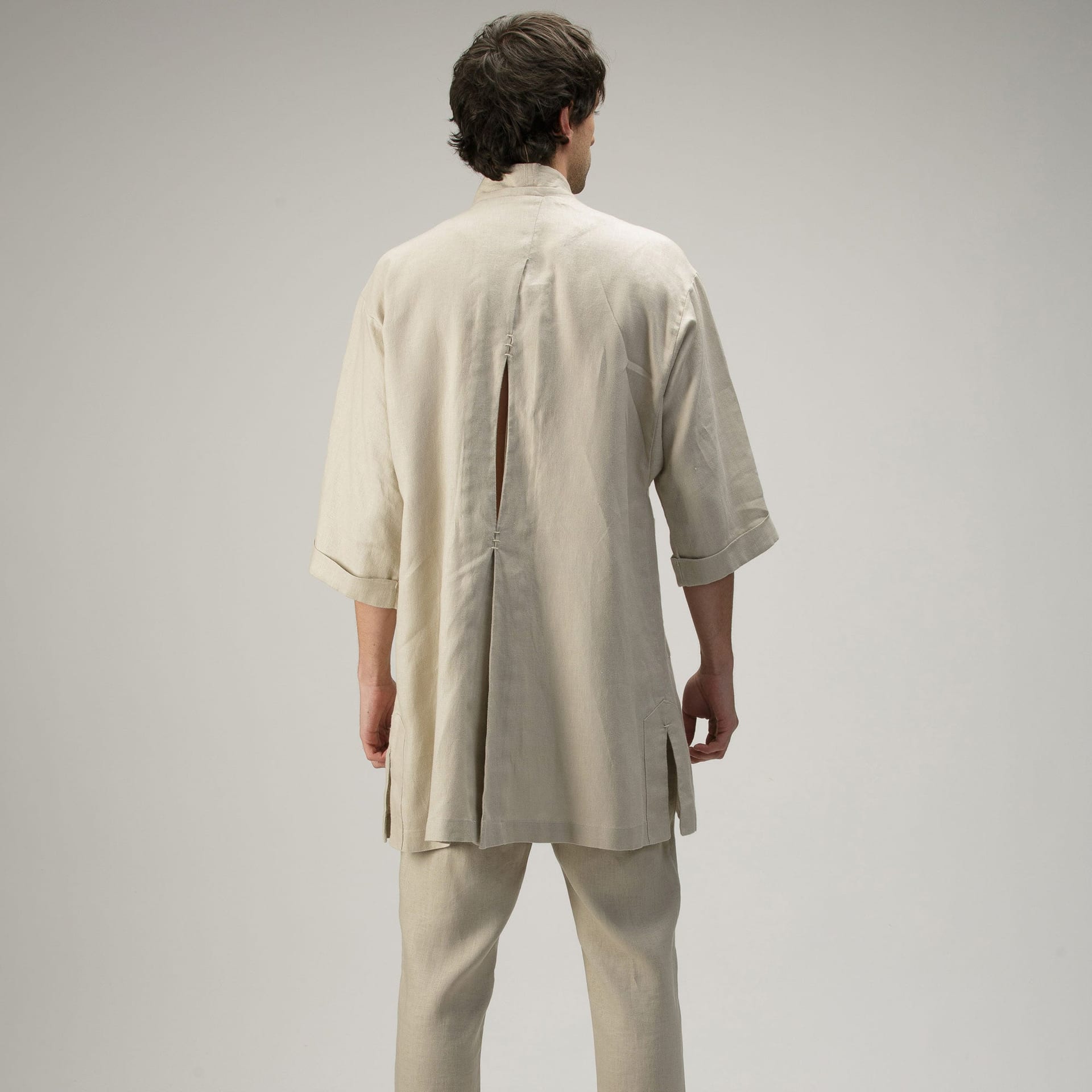Kimono Cruzado - Natural - imagen 5
