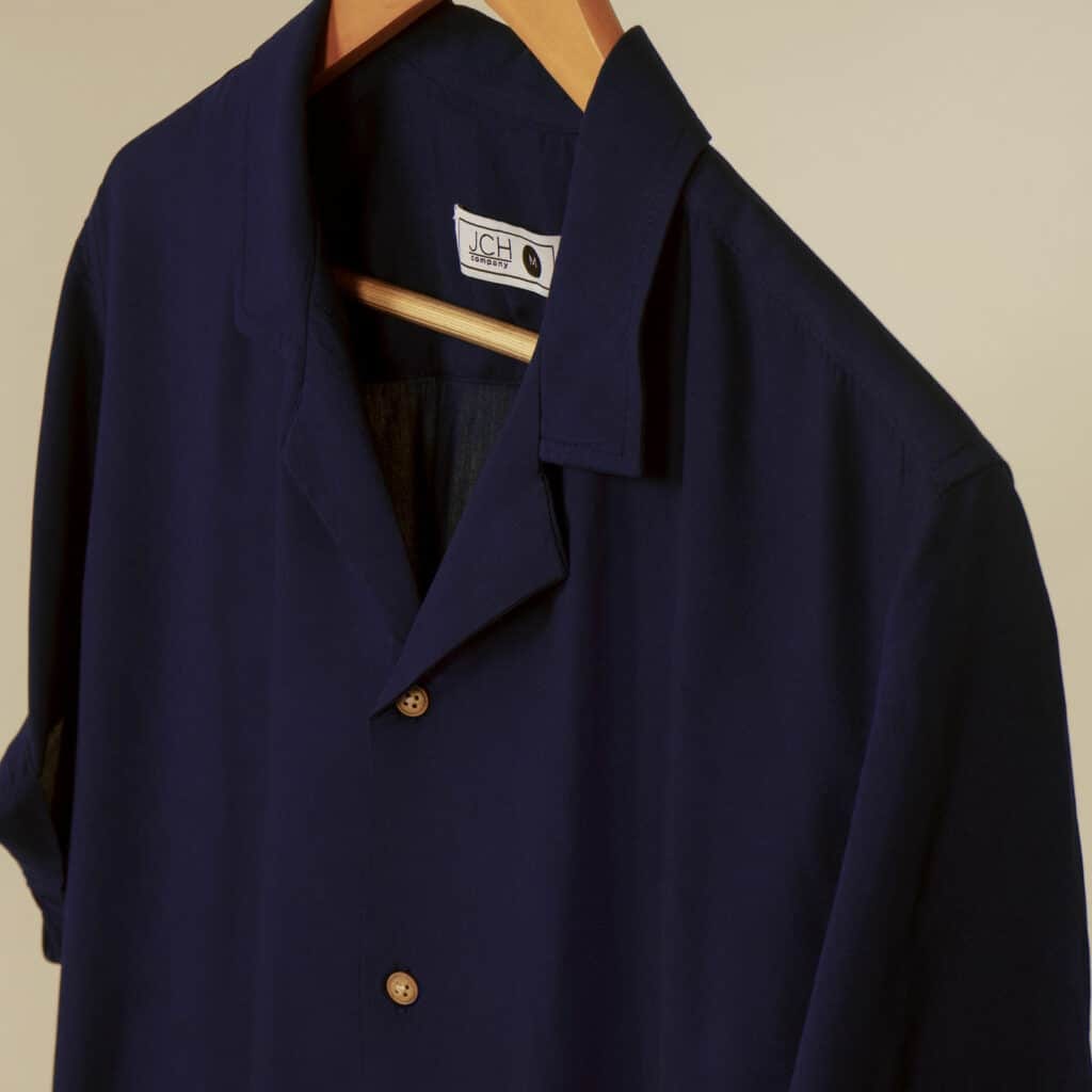 Camisa Bowling Azul Oscuro A09 - imagen 3