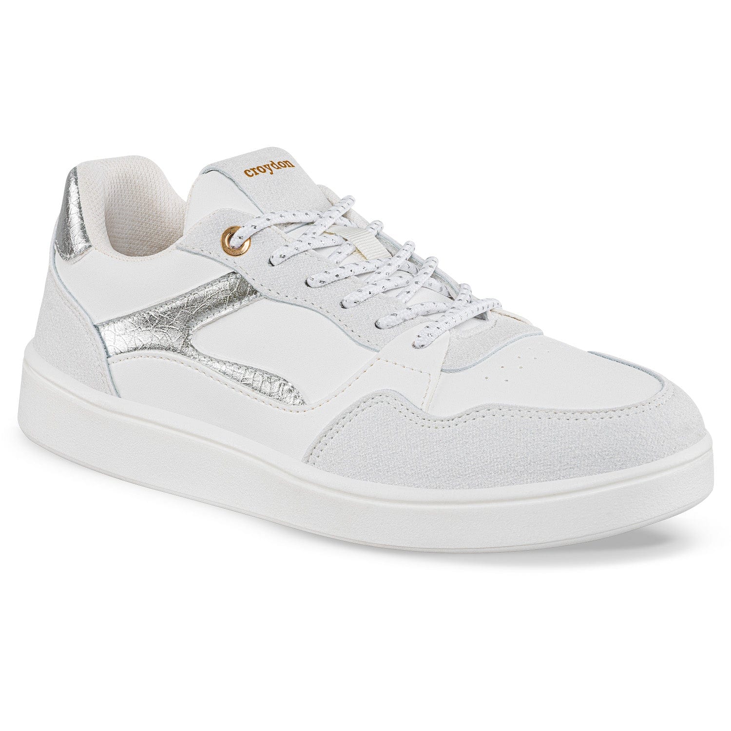 Tenis Urbanos Luccya Blanco-Plata Croydon Para Mujer - imagen 1