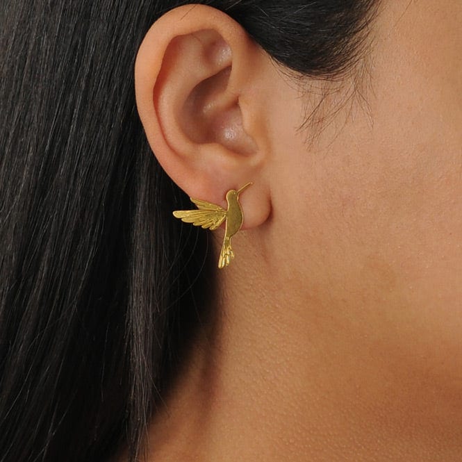 Aretes topo colibrí alas del alma - imagen 2