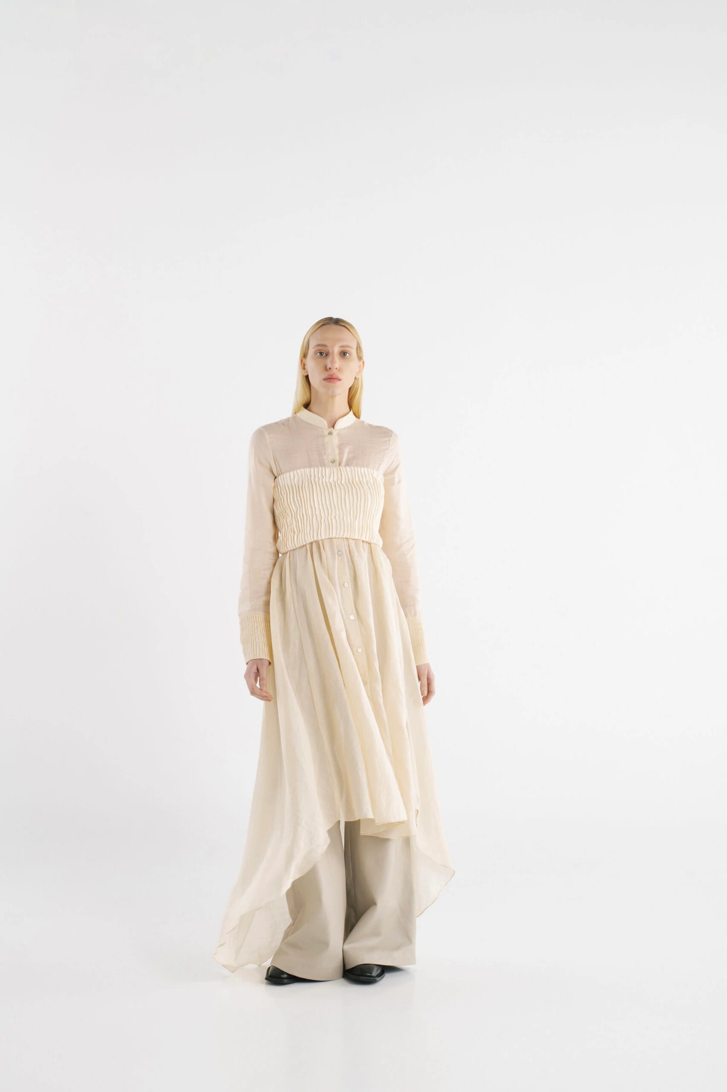 FURROWS SHIRT DRESS TOP - imagen 11