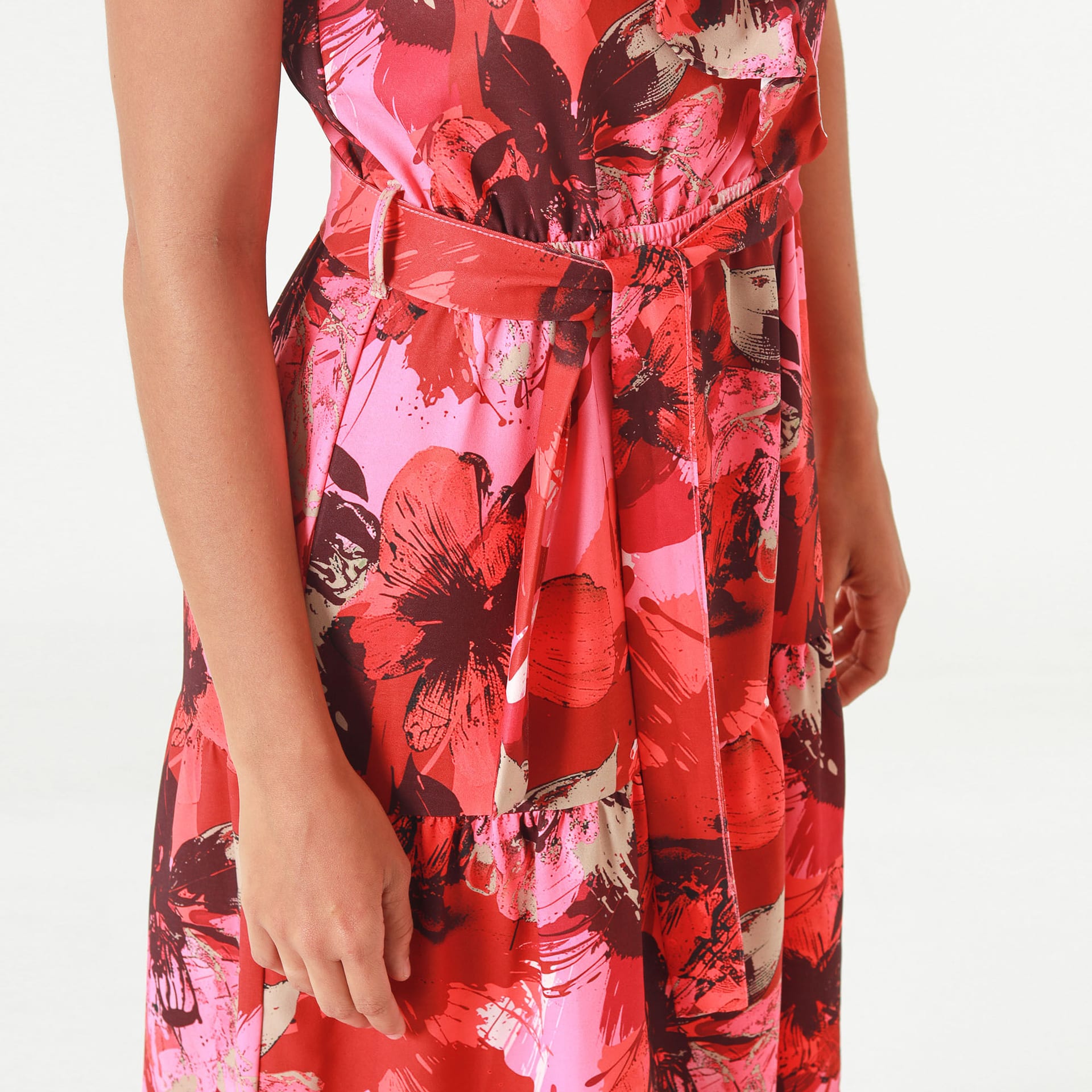 Vestido Cuello V Manga Sisa - imagen 2